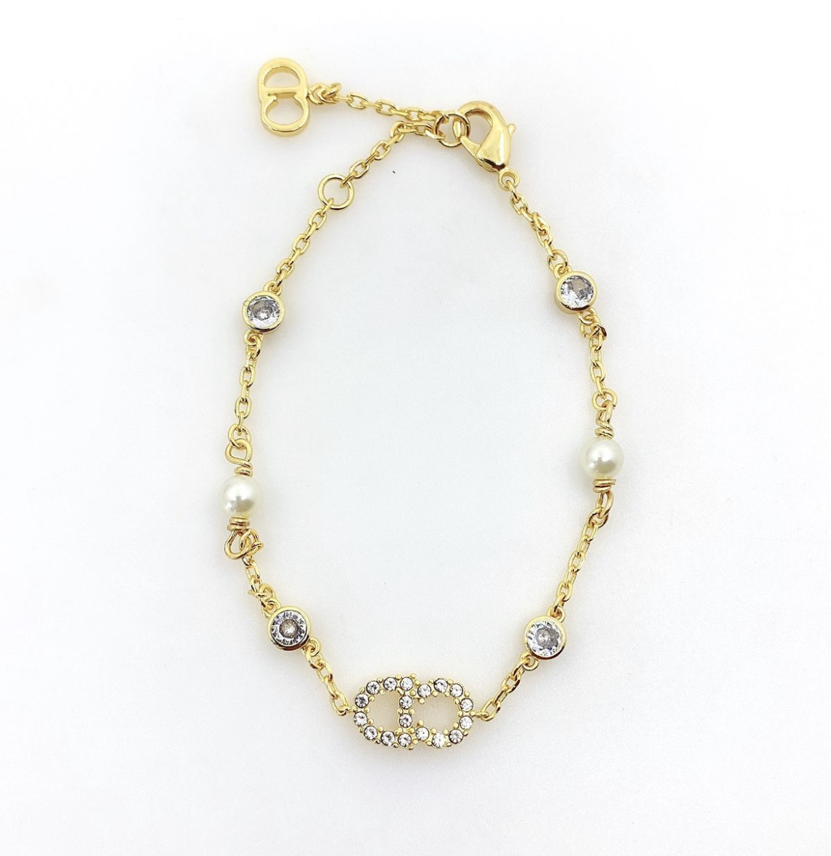 DOR pearl and diamond bracelet - Sassygrove