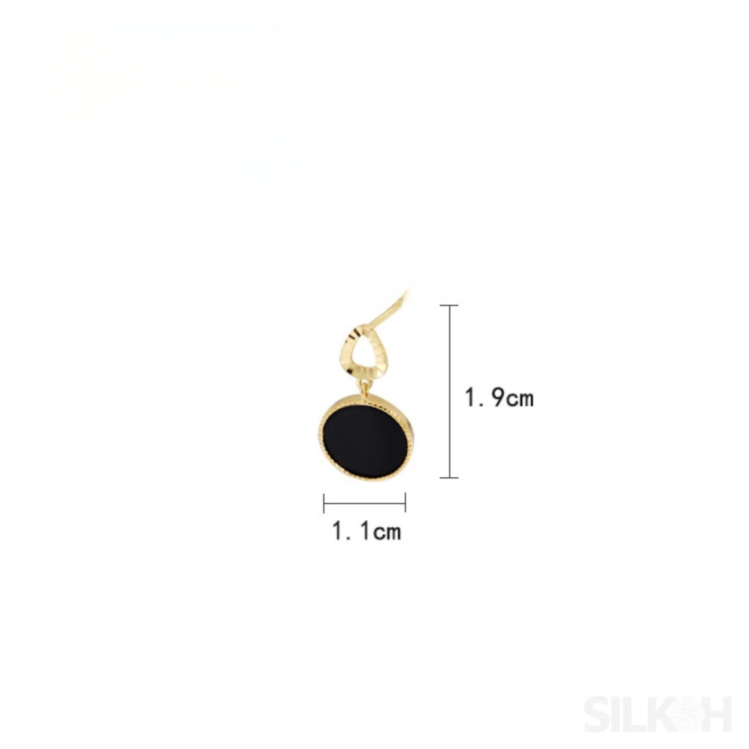 14K Gold Plated Sterling Silver Agate Inlaid Stud Earrings Alani - Sassygrove