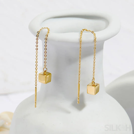 14K Gold Plated Sterling Silver Ear wire Earrings Aubrey - Sassygrove