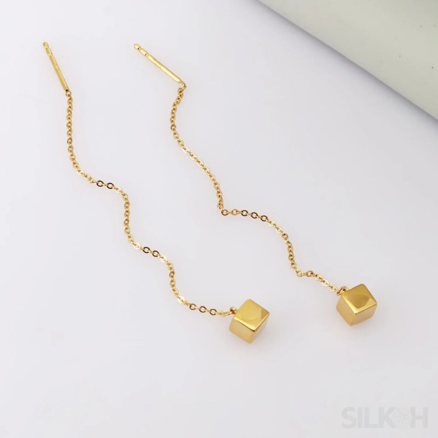 14K Gold Plated Sterling Silver Ear wire Earrings Aubrey - Sassygrove