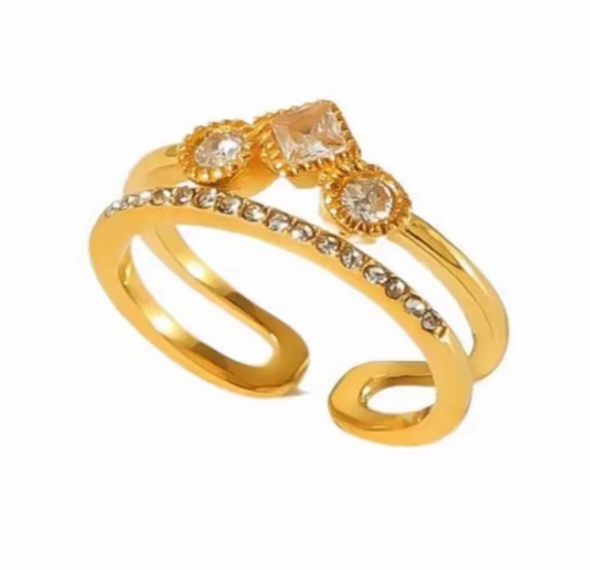 Aurora adjustable ring - Sassygrove