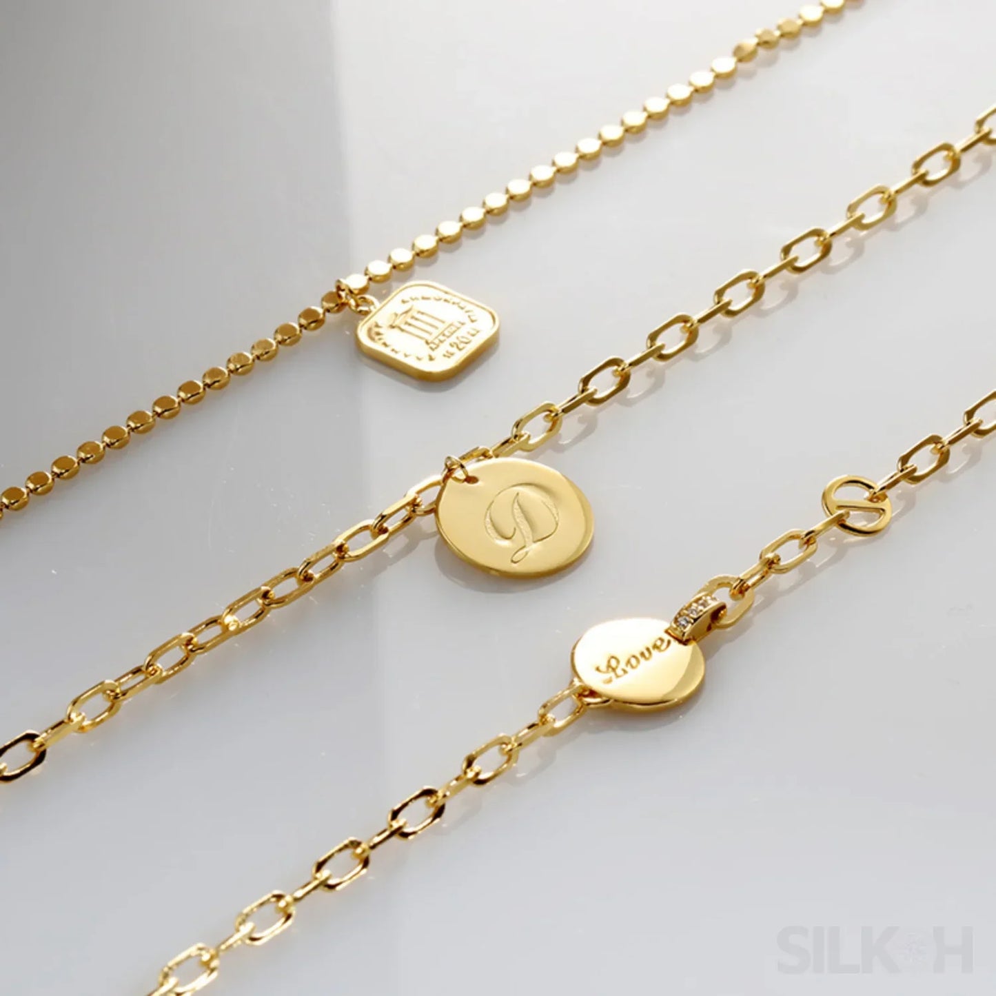 18K Gold Plated Sterling Silver Temperament Bracelet Dee - Sassygrove