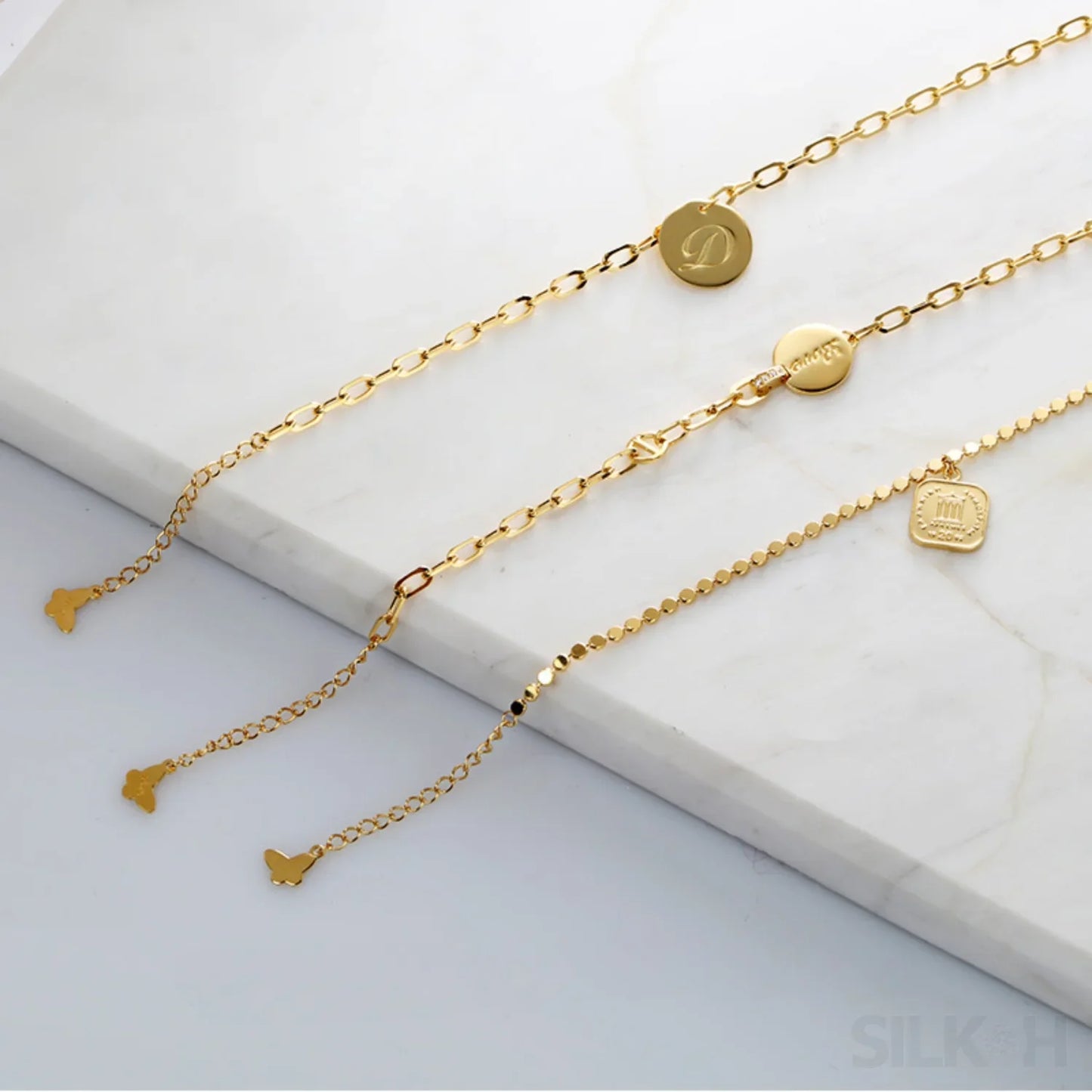 18K Gold Plated Sterling Silver Temperament Bracelet Dee - Sassygrove