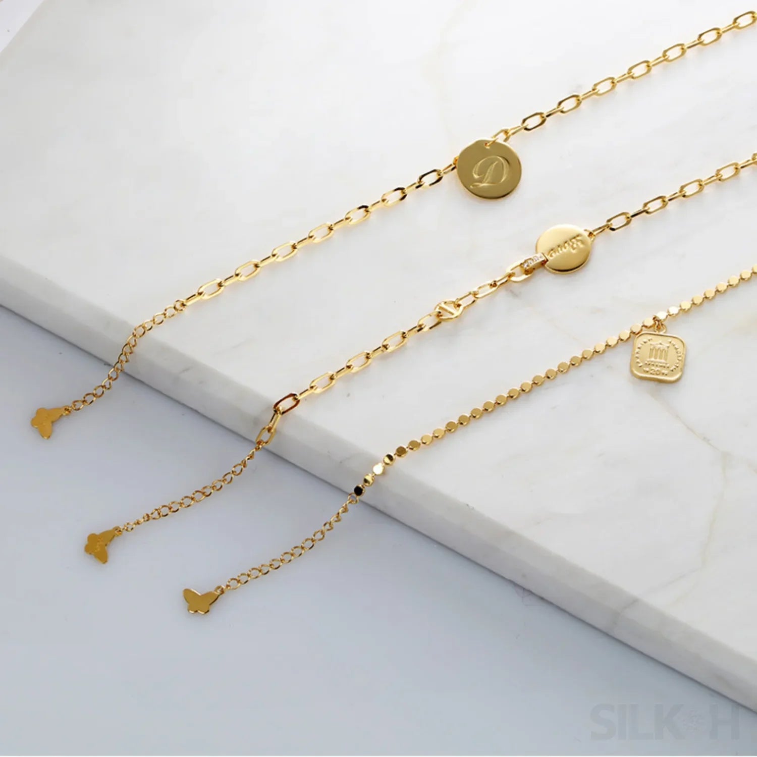 18K Gold Plated Sterling Silver Temperament Bracelet Dee - Sassygrove