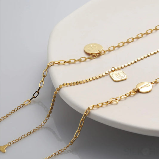 18K Gold Plated Sterling Silver Temperament Bracelet Dee - Sassygrove