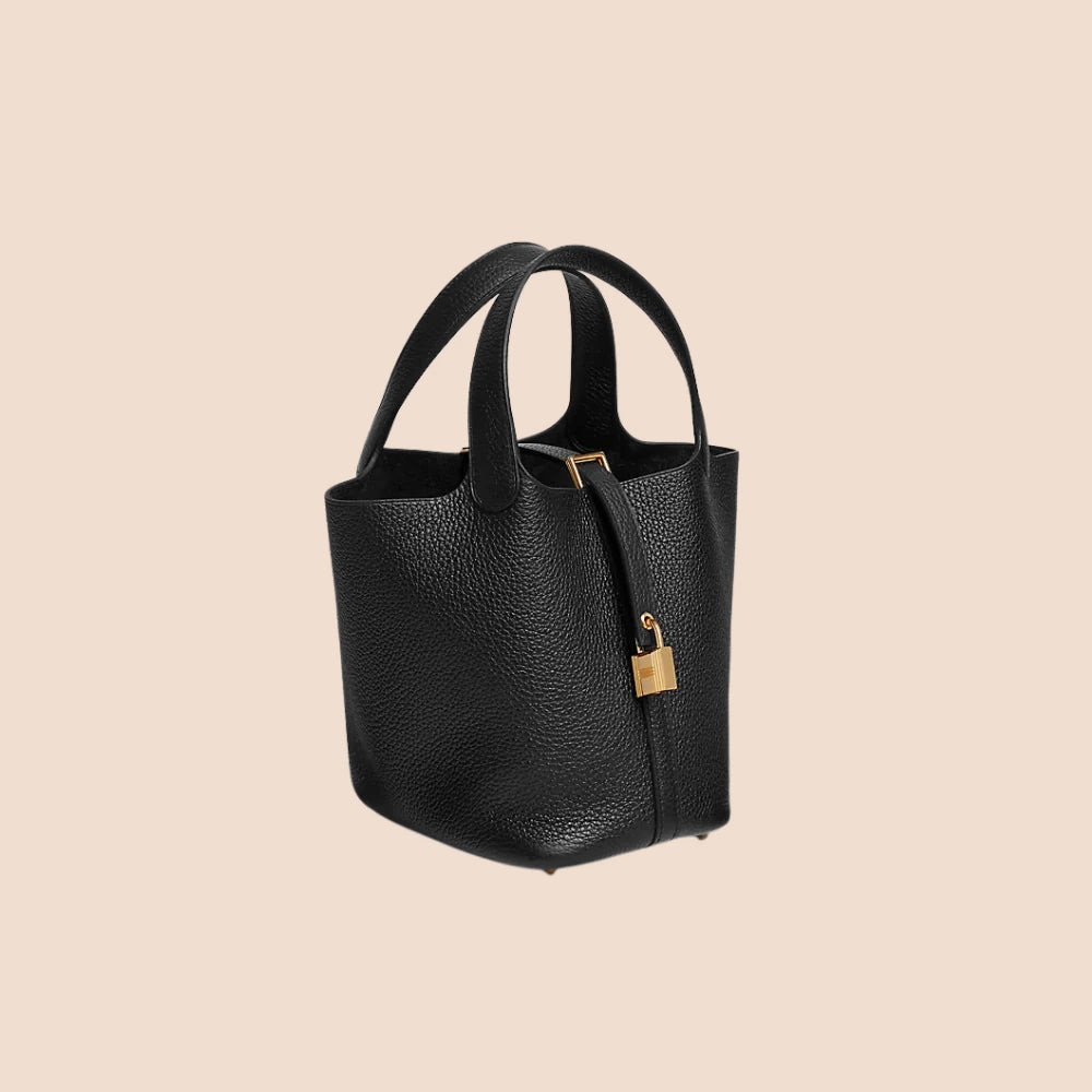 Etoupe Luxe Lock Tote - Sassygrove