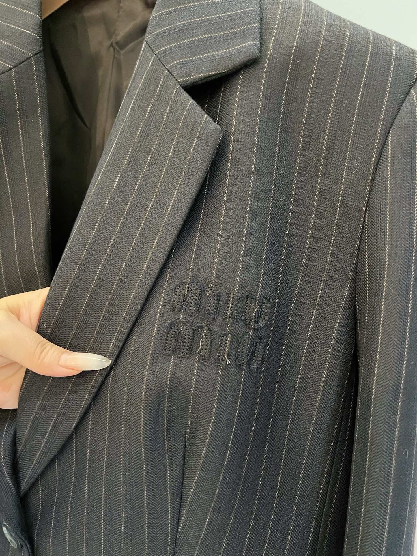 Pinstripe Tailored Blazer - Sassygrove