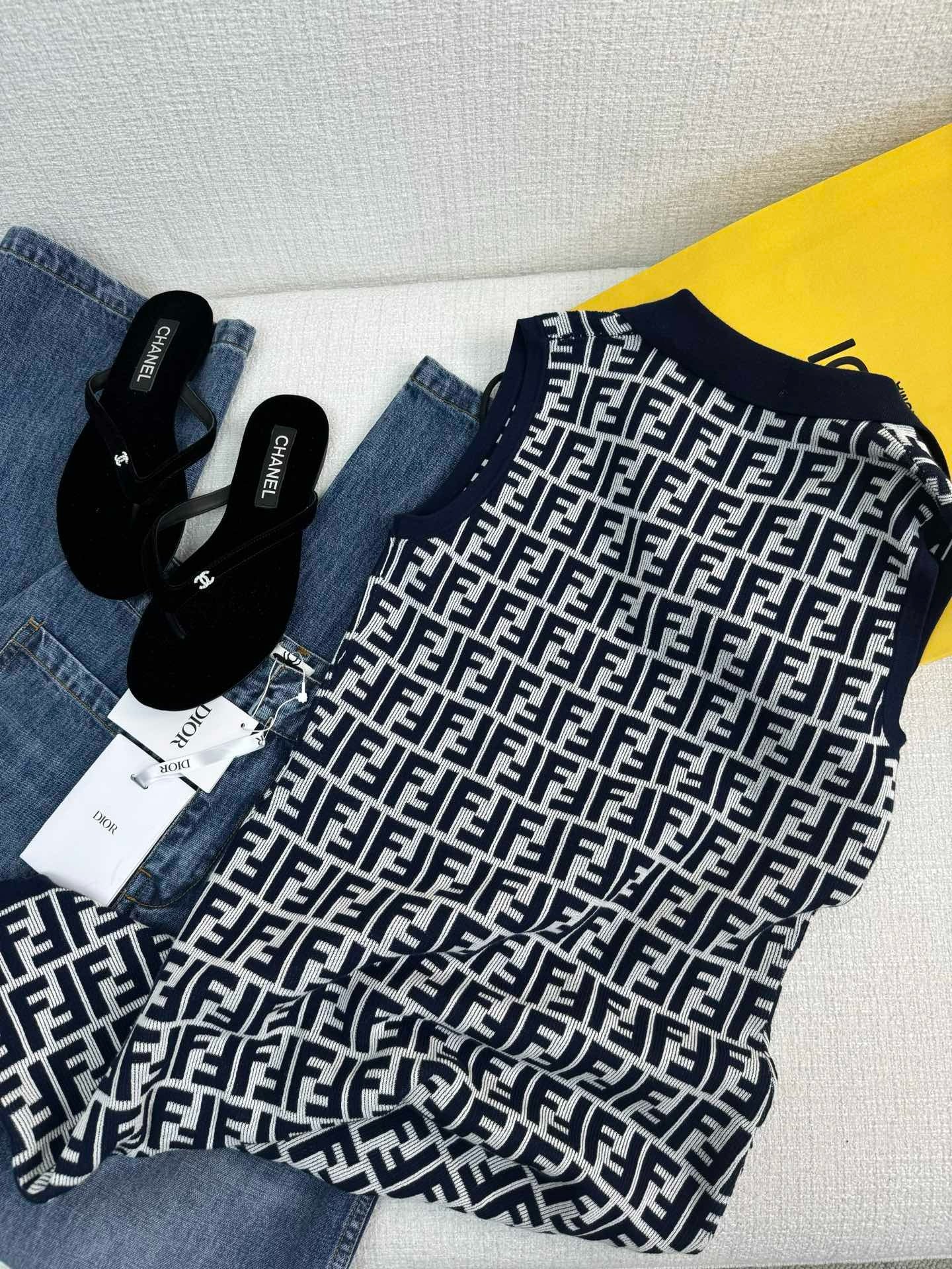 Monogram Knit Polo Tank - Sassygrove