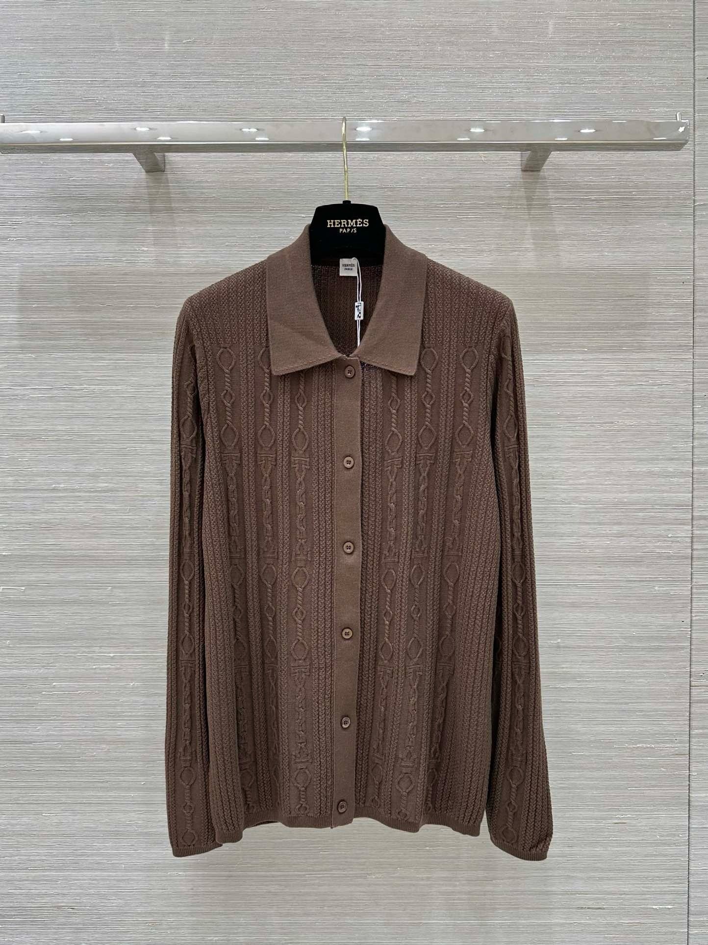 Cable Knit Button-Up Polo - Sassygrove