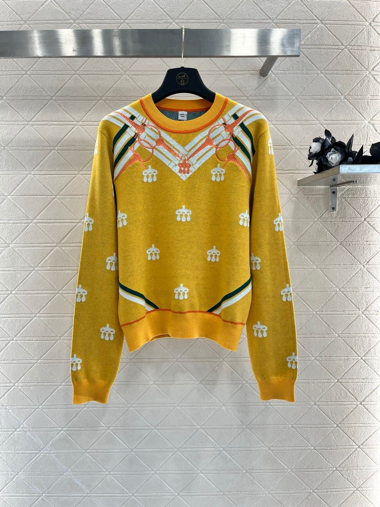 Equestrian Motif Knit Sweater - Sassygrove