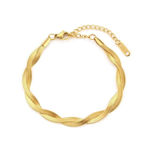 Braided snake bracelet - Sassygrove