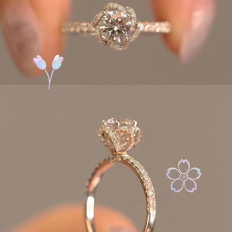 French Bloom Rose Ring - Luxe Runway Edition - Sassygrove