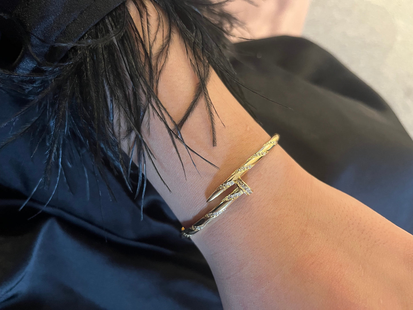 Nail bangle cuff - Sassygrove