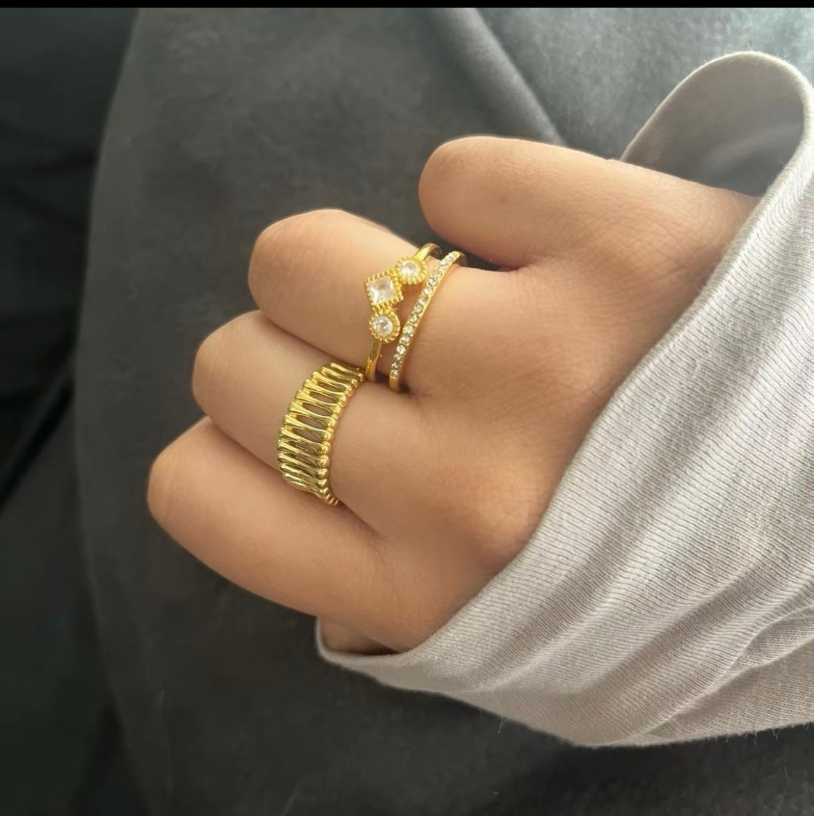 Donella adjustable ring - Sassygrove