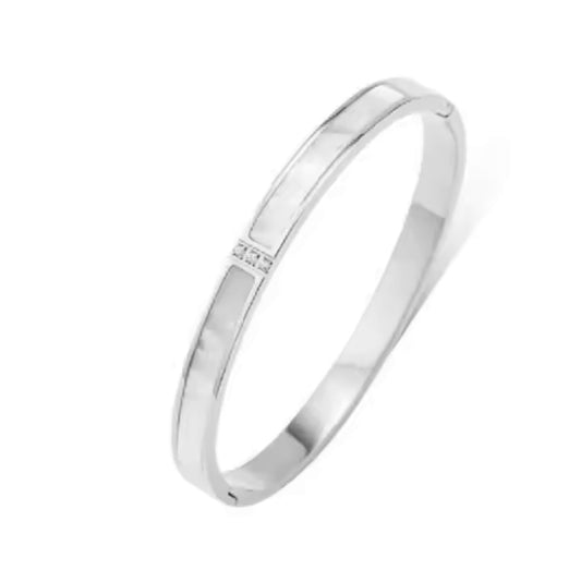 Tara mother of pearl cuff - Sassygrove