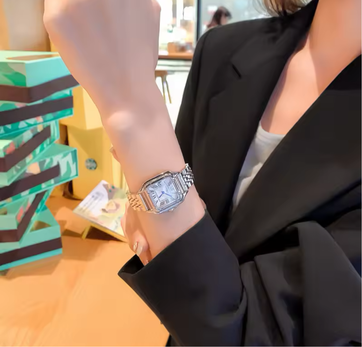 Mahnoor silver diamond watch - Sassygrove