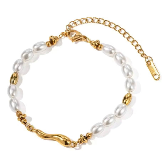 Pearl ocean bracelet - Sassygrove