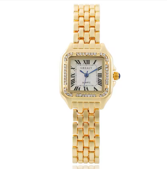 Mahnoor gold diamond watch - Sassygrove