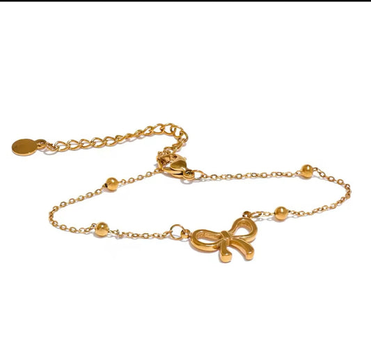 Mini bow dainty bracelet - Sassygrove