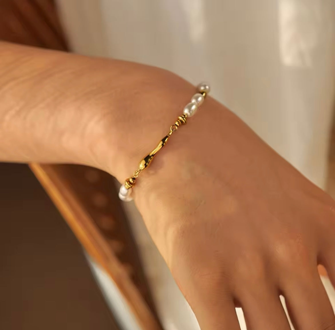 Pearl ocean bracelet - Sassygrove