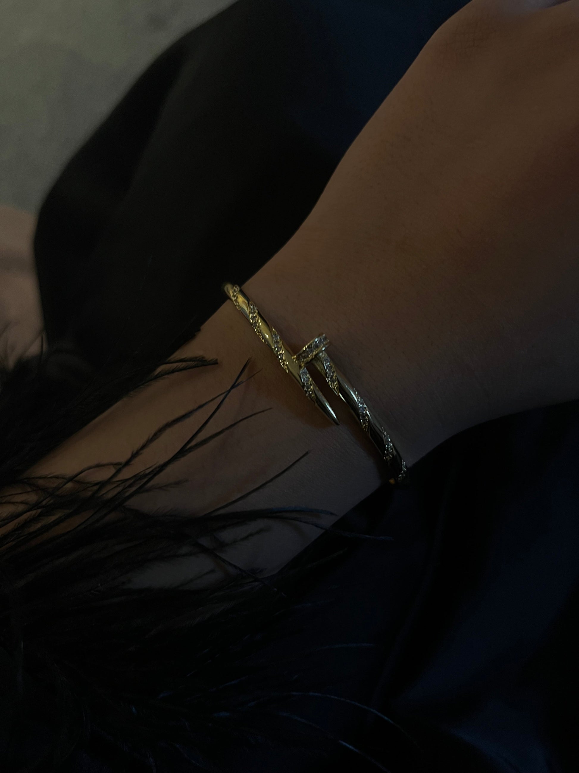Nail bangle cuff - Sassygrove