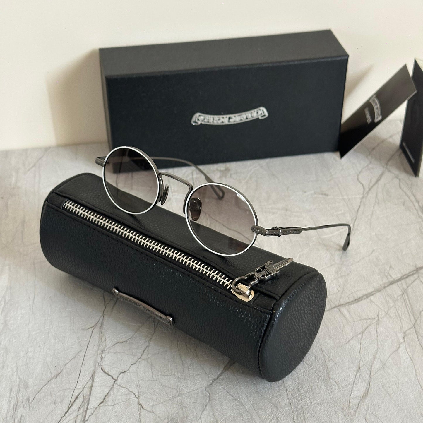 Chrome Hearts Hellz Bellz Round Sunglasses - Sassygrove