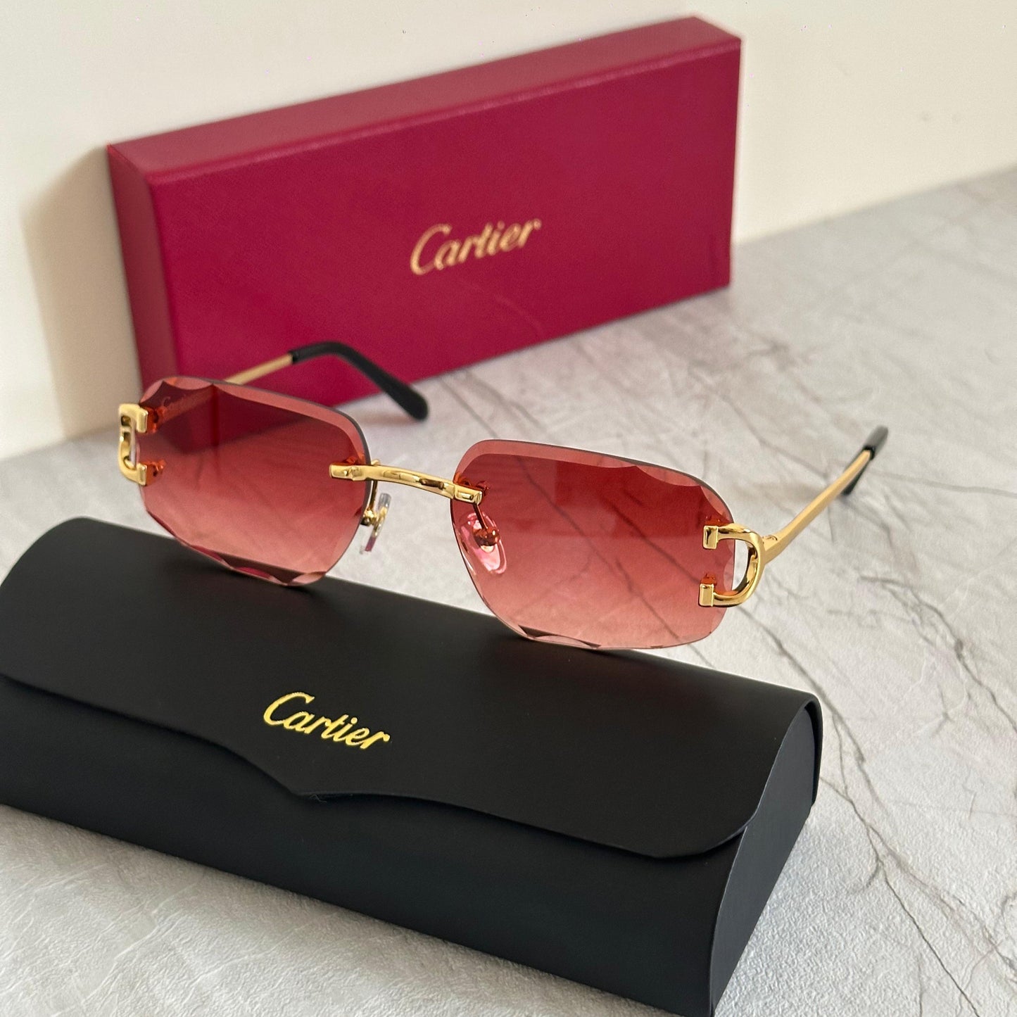 Cartier CT0226S Rimless Sunglasses - Sassygrove