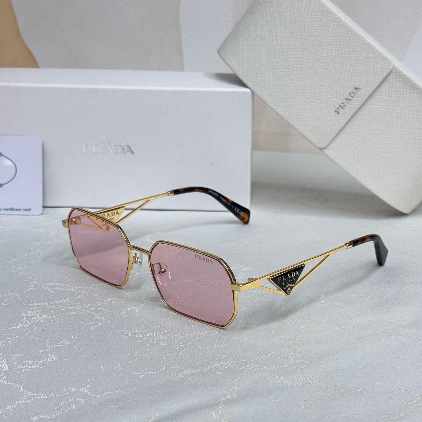 Prada Minimal Rimless Sunglasses – PR 64TS Style - Sassygrove