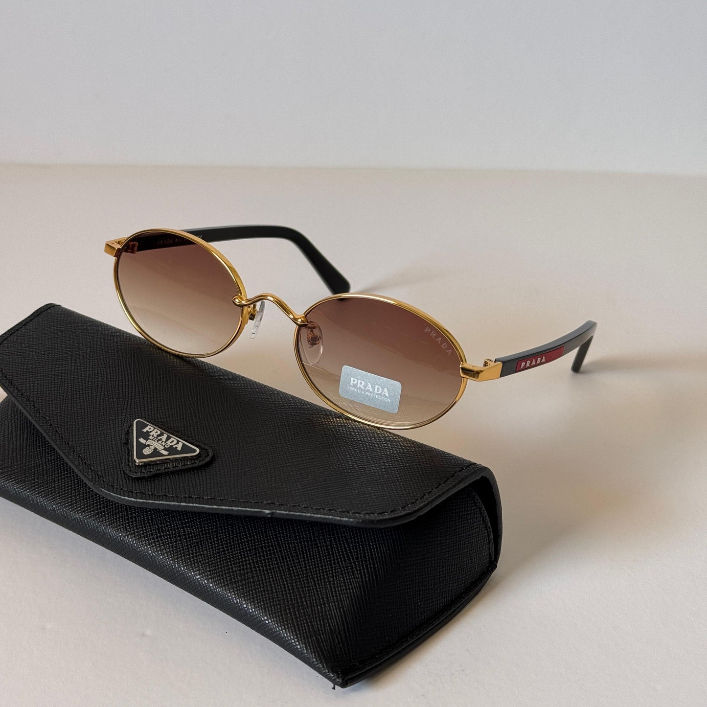 Prada Linea Rossa Oval Sunglasses – PS 54IS Style - Sassygrove