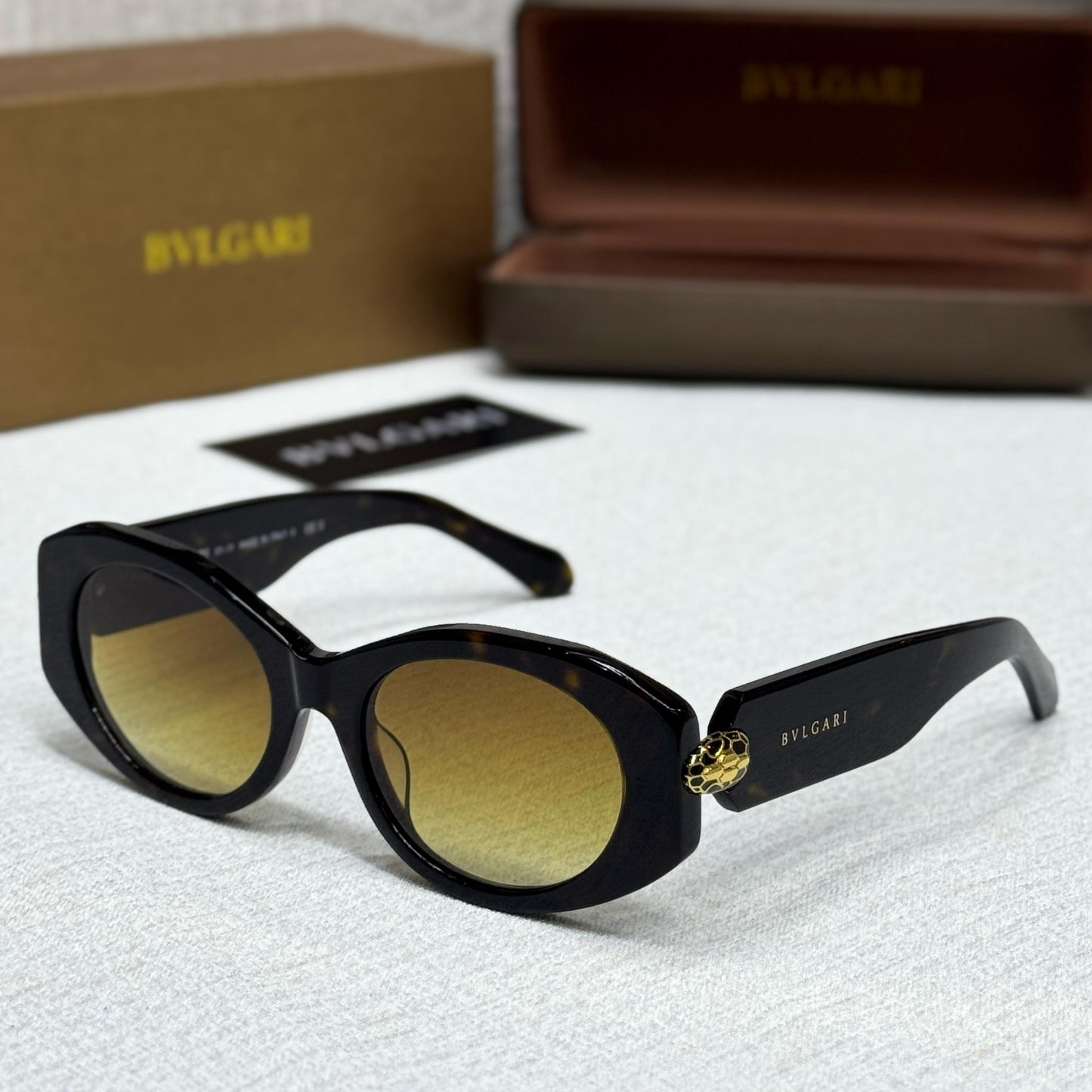 Bvlgari Serpenti Oval Frame Sunglasses - Sassygrove