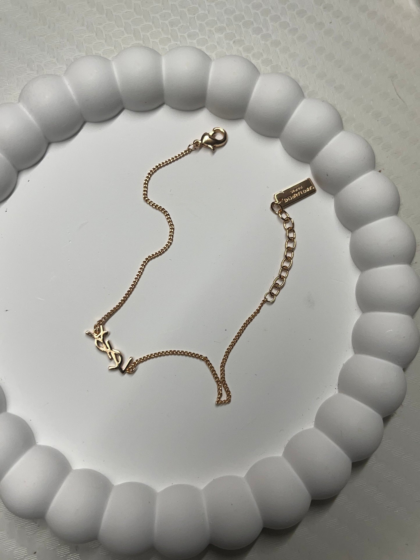 Rose gold yl bracelet - Sassygrove