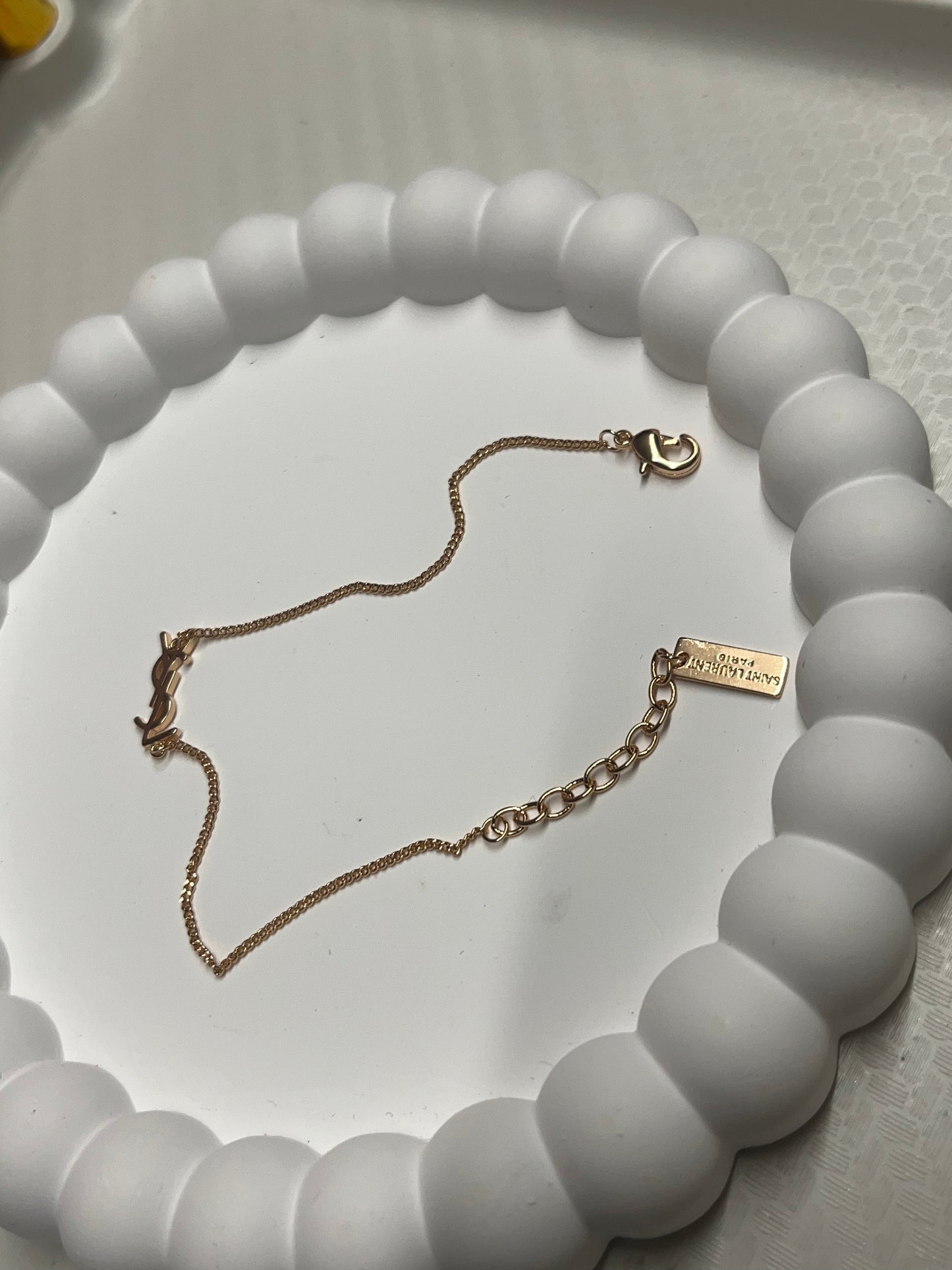 Rose gold yl bracelet - Sassygrove