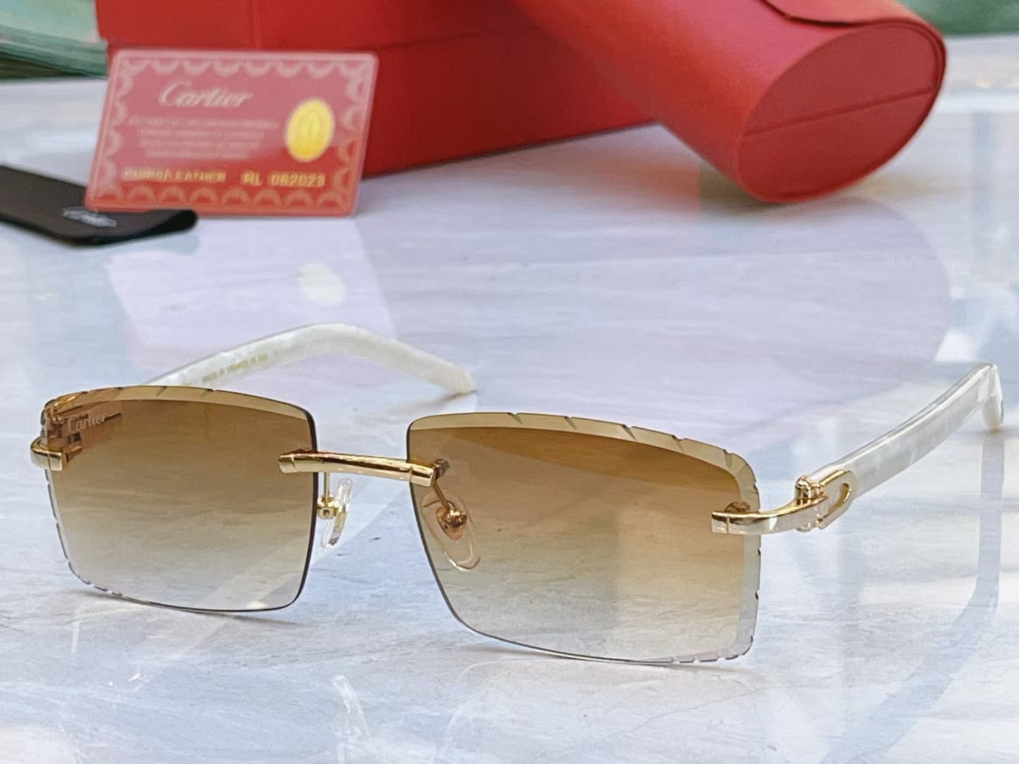 Cartier CT0046S Rimless Gradient Sunglasses