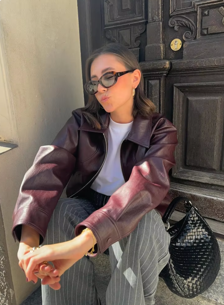 Scarlett Leather Jacket - Sassygrove