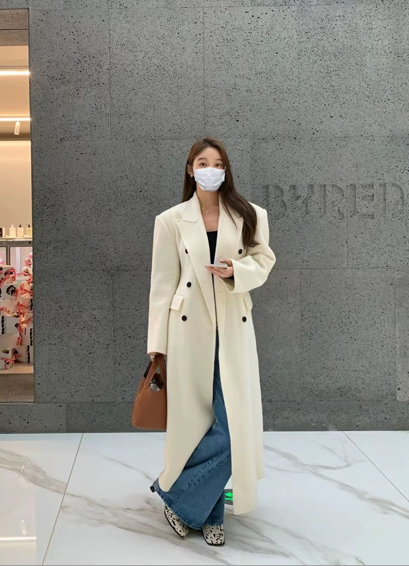 Eve Double-Breasted Wool Coat - Sassygrove