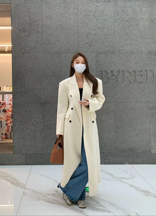 Eve Double-Breasted Wool Coat - Sassygrove