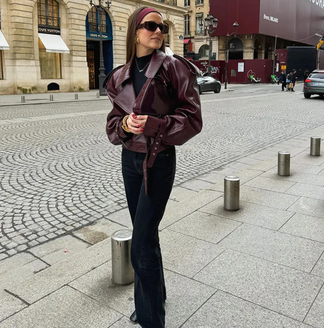 Cherry Bomb Leather Jacket - Sassygrove
