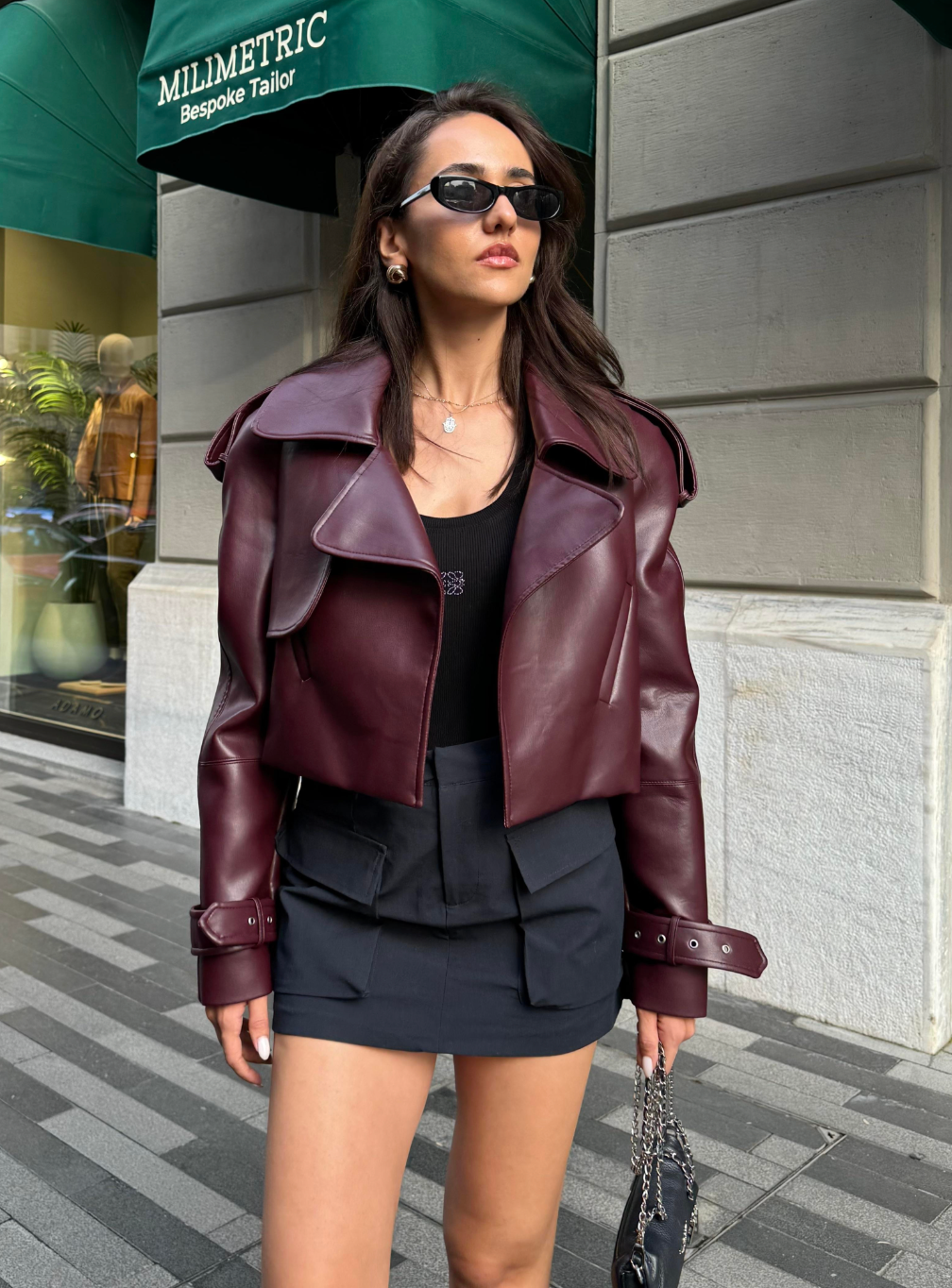Cherry Bomb Leather Jacket - Sassygrove