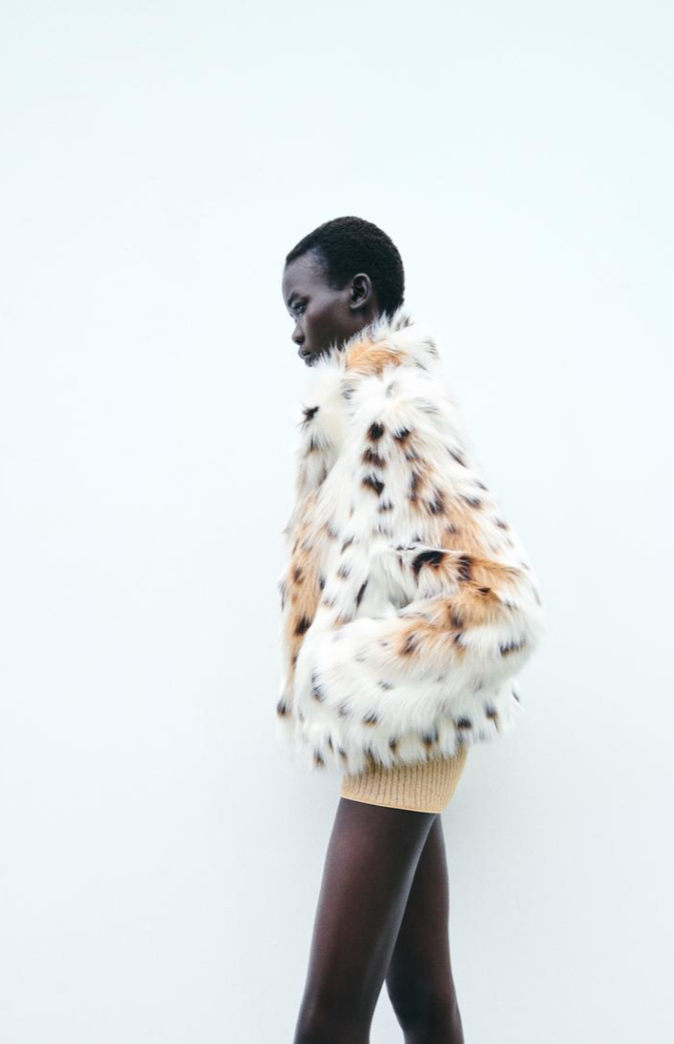 Snow Leopard Fur Coat - Sassygrove