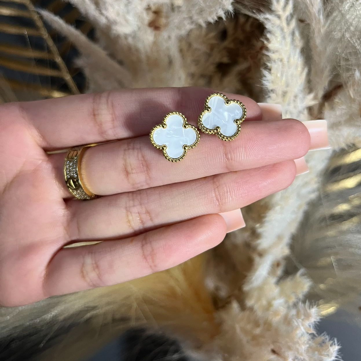 Four Leaf Clover Studs & Earrings - Sassygrove