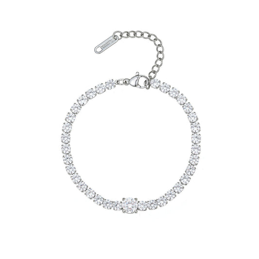 ICE diamond bracelet stainless steel - Sassygrove