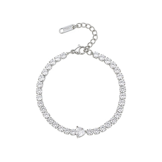 Joint heart crystal diamond bracelet - Sassygrove