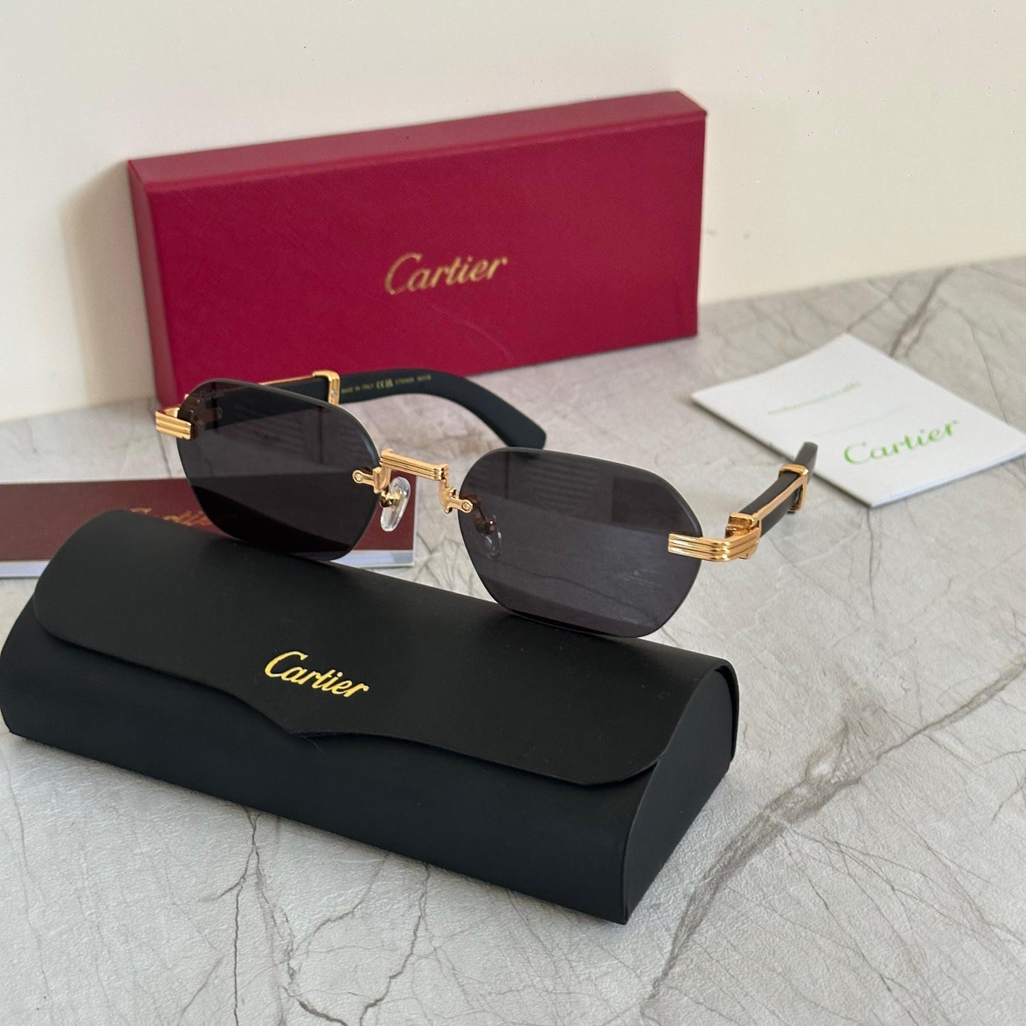 Cartier CT0422S Rimless Sunglasses - Sassygrove
