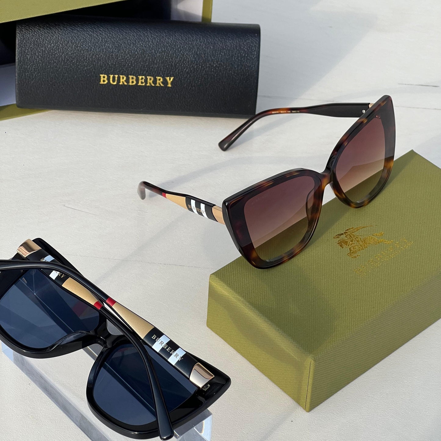 Burberry Cat-Eye Sunglasses BE4291 – Vintage Check Arms - Sassygrove