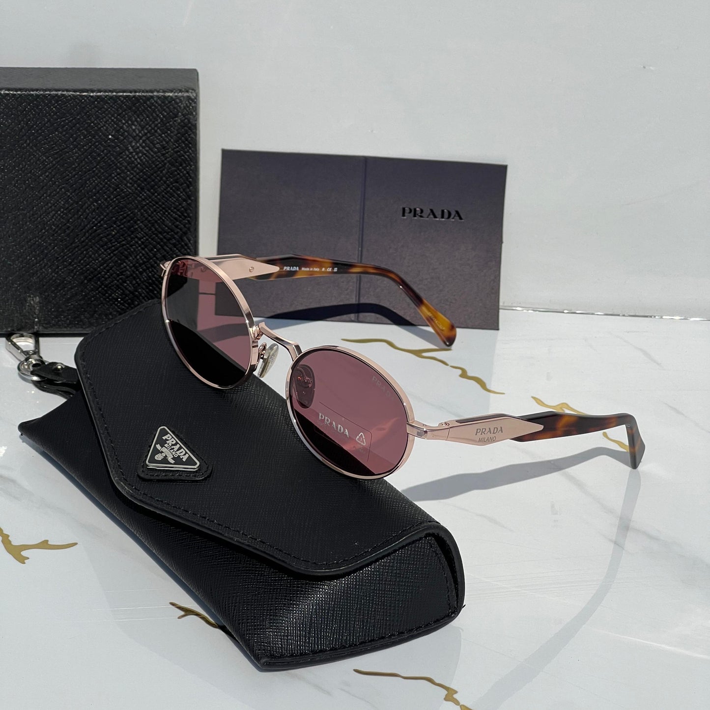 Prada Round Metal Sunglasses – PR 59XS Style - Sassygrove