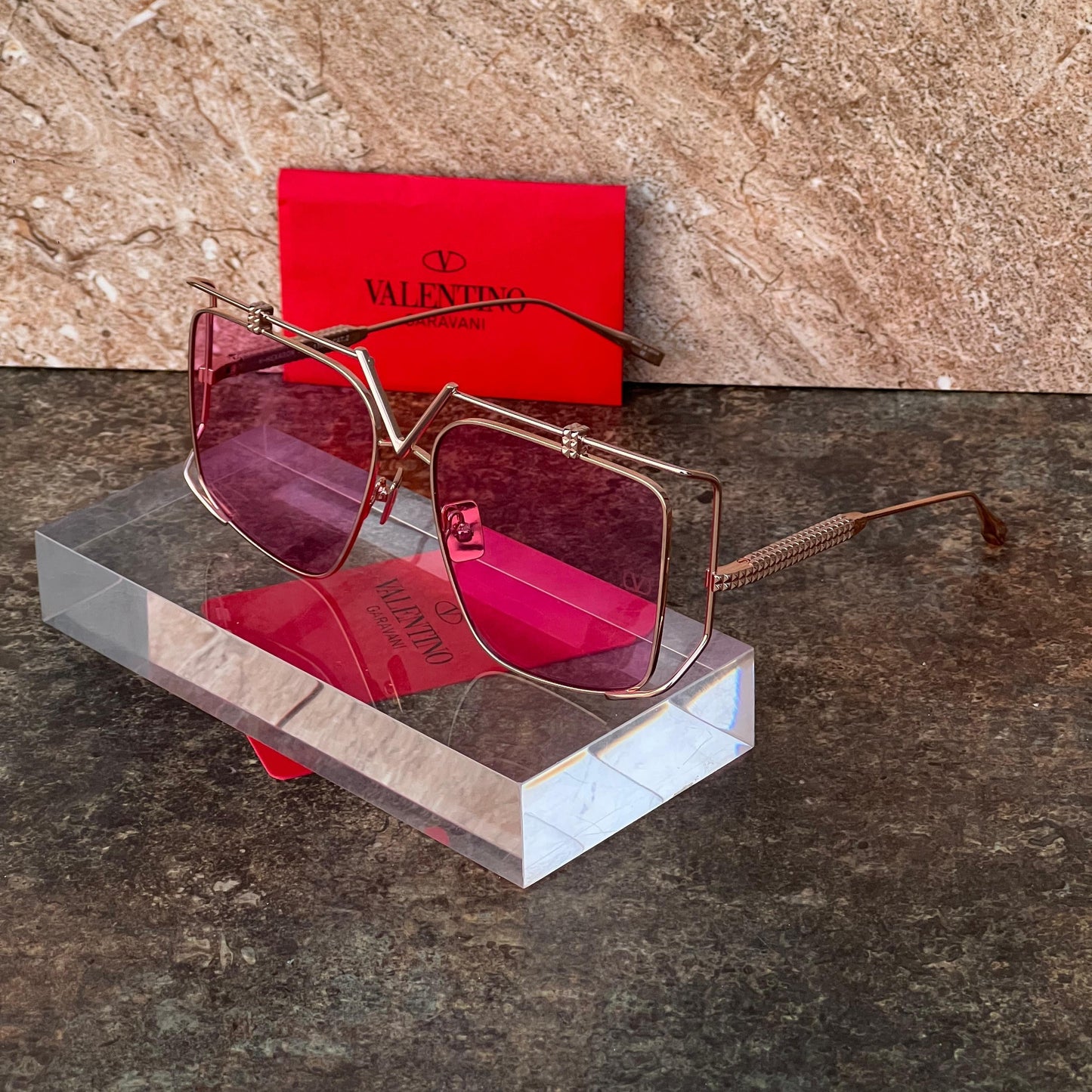 Valentino Oversized Square Sunglasses – VA2049 Style - Sassygrove