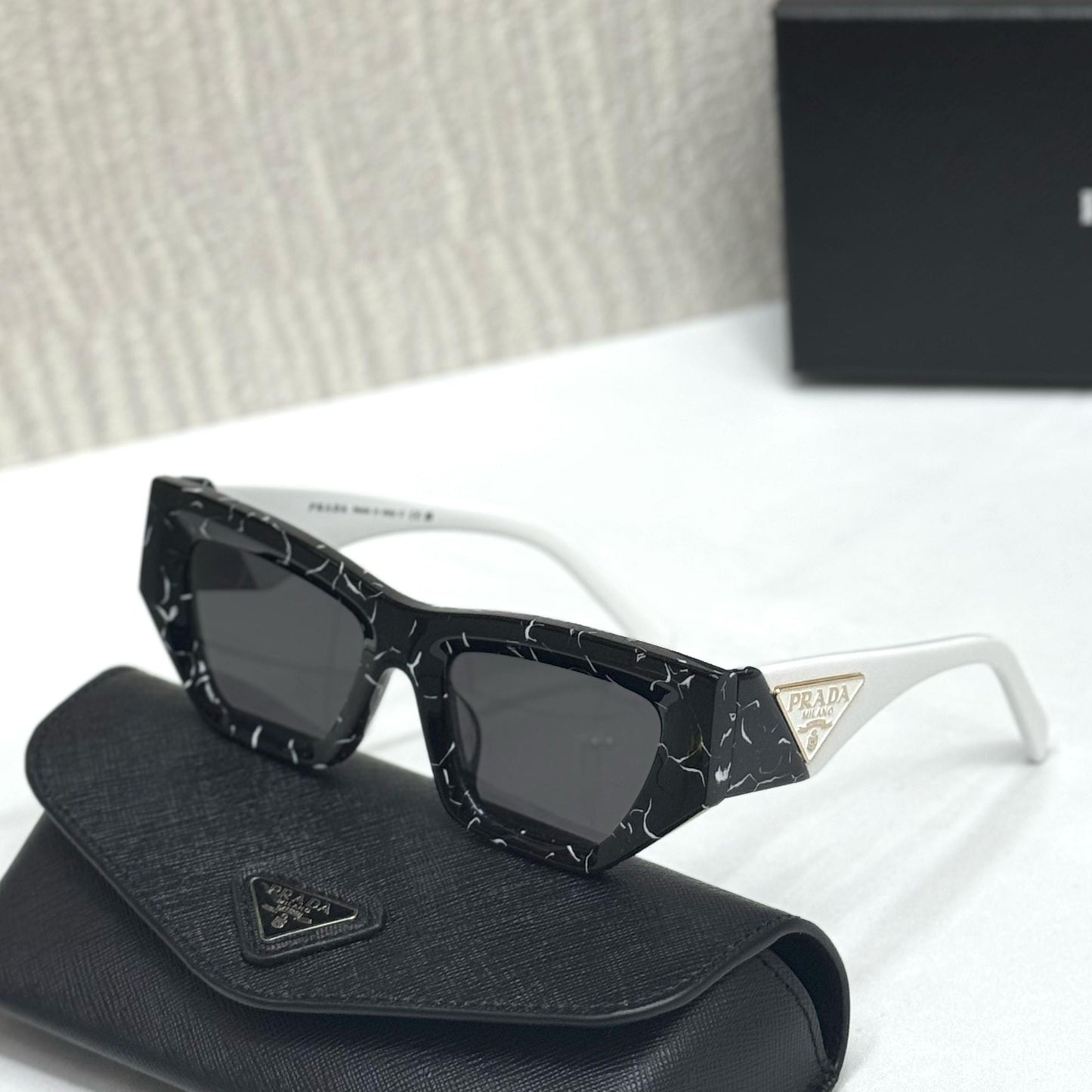 Prada Two-Tone Rectangle Sunglasses – PR 09ZS Style - Sassygrove