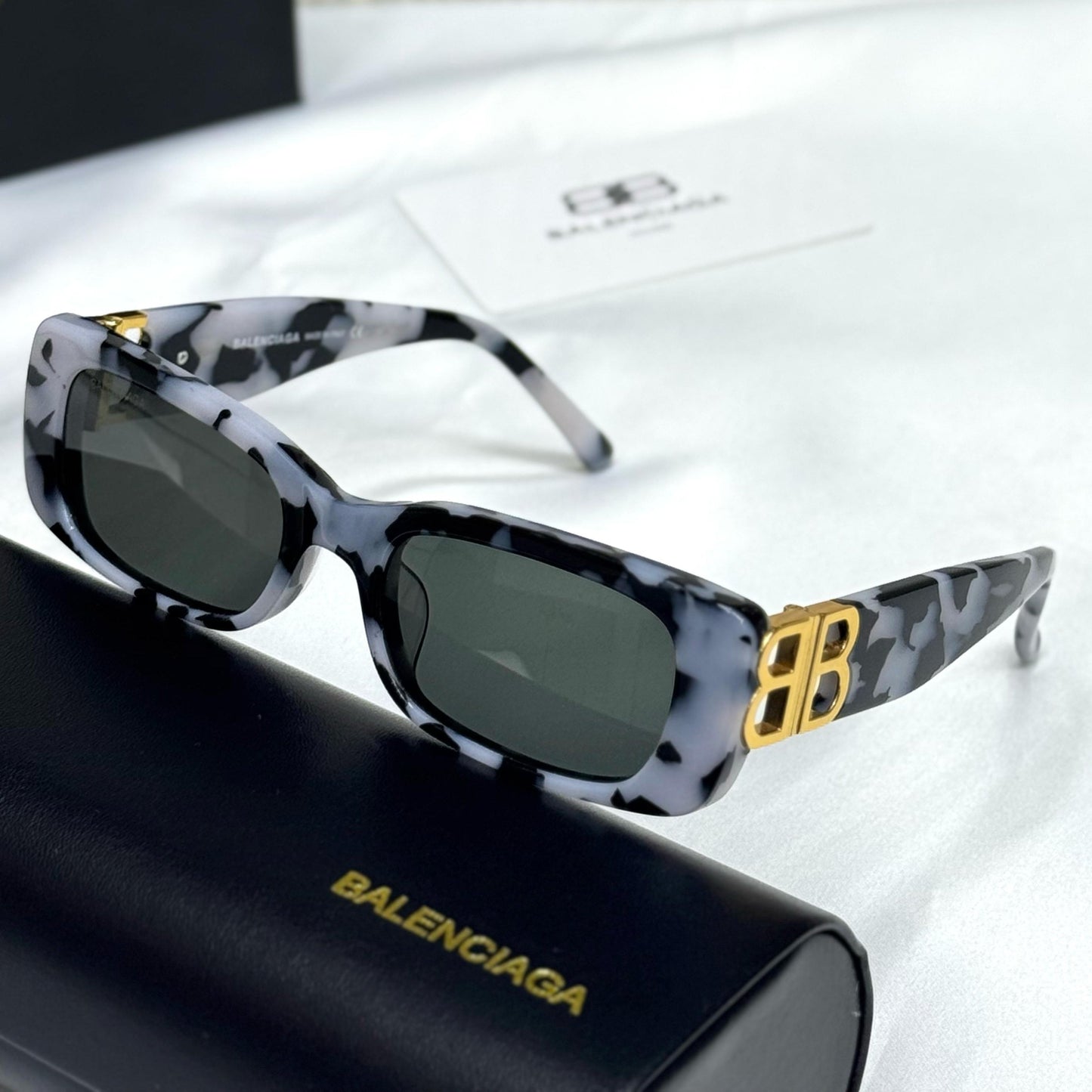 Balenciaga Dynasty BB Rectangle Sunglasses #2 - Sassygrove