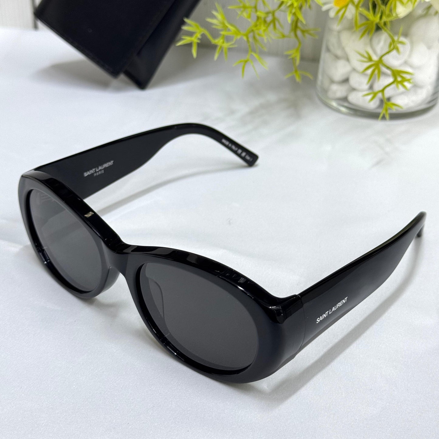 YSL Oval Frame Sunglasses – SL 557 Shade Style - Sassygrove