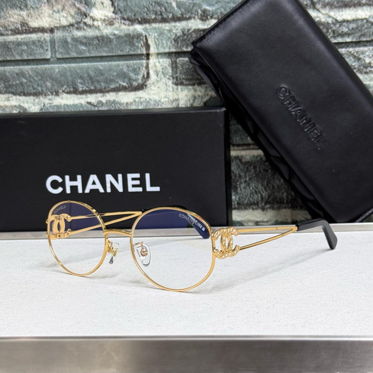 Chanel CC Logo Wireframe Sunglasses - Sassygrove